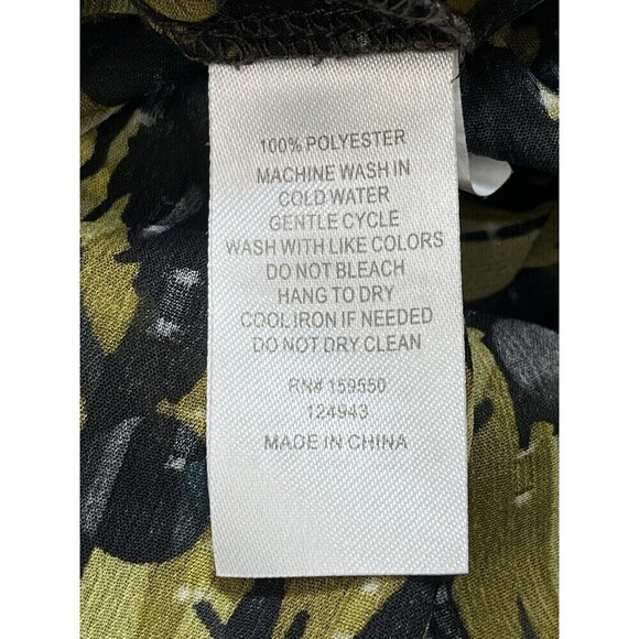 Maison D’Amelie Bishop Sleeve Floral Semi Sheer Regency Blouse XL Whimsigoth - Picture 6 of 15